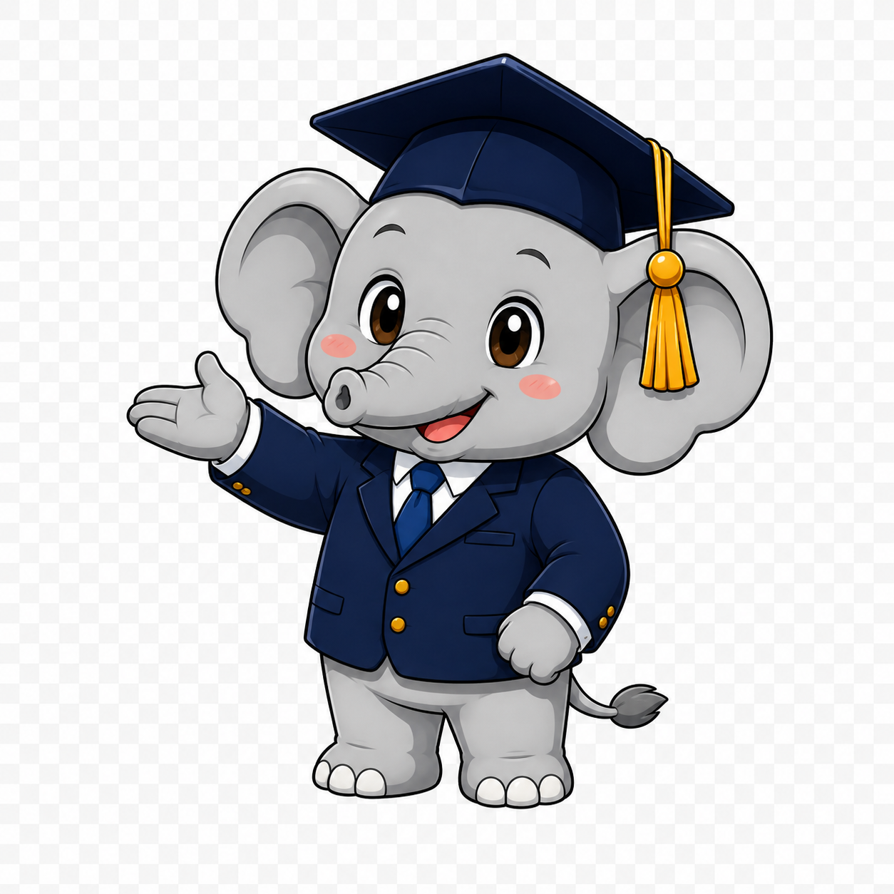 Elephant, DegreeCap mascot
